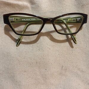 Mugler Brown and Green Eyeglasses
